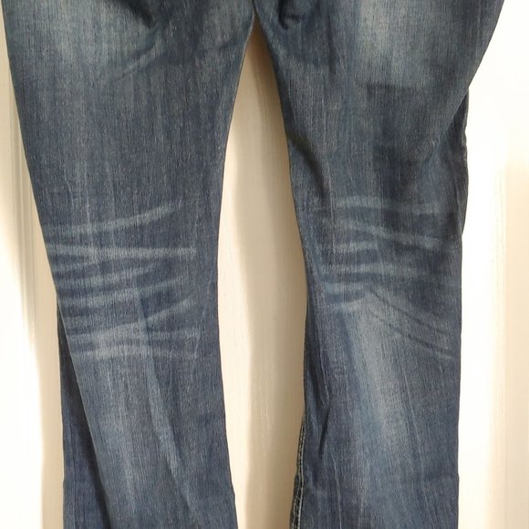 Grace In LA Midrise Straight Leg Lace Blingy Crystals Pocket Flaps 31 - Picture 9 of 16